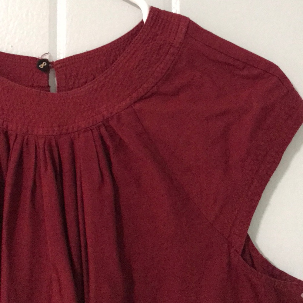 Madewell dark red top - Picture 3 of 3